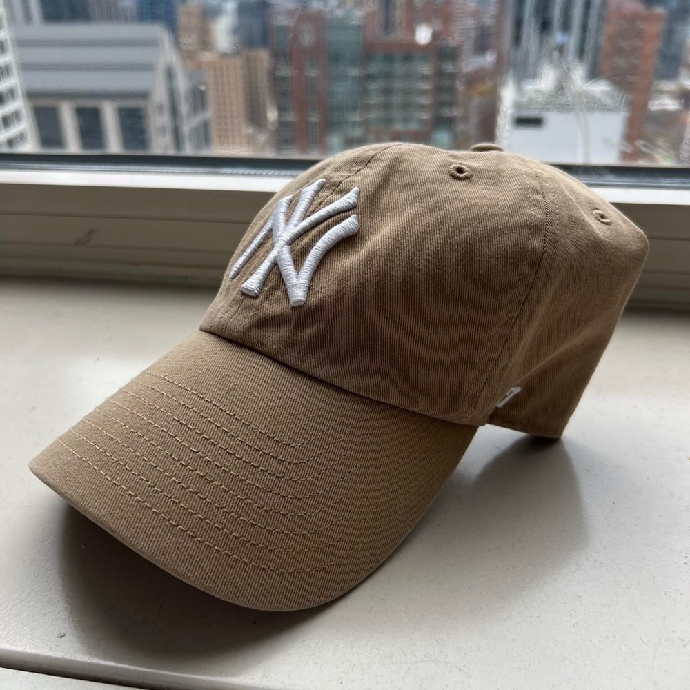 47 brand NY Yankees baseball hat in khaki.
